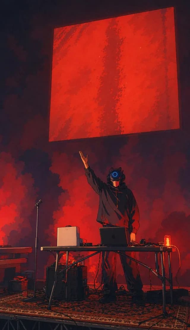 红色巨石下的网络 DJ preview image 1