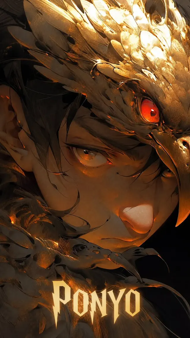 Dark Raven Armor Anime Portrait preview image 1