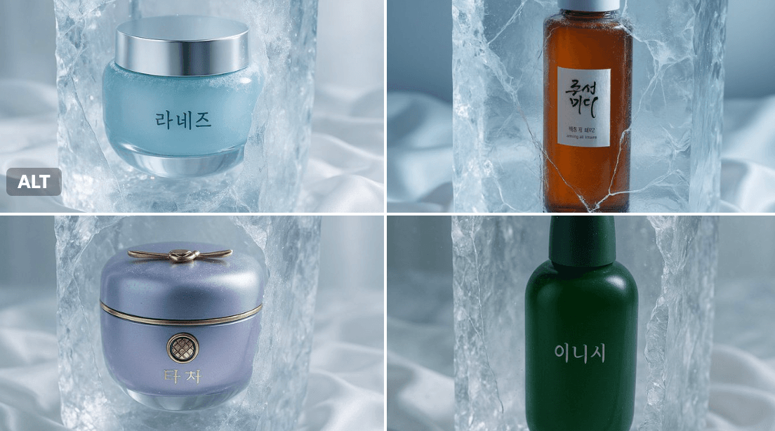 爽やかで優雅な製品ポスター