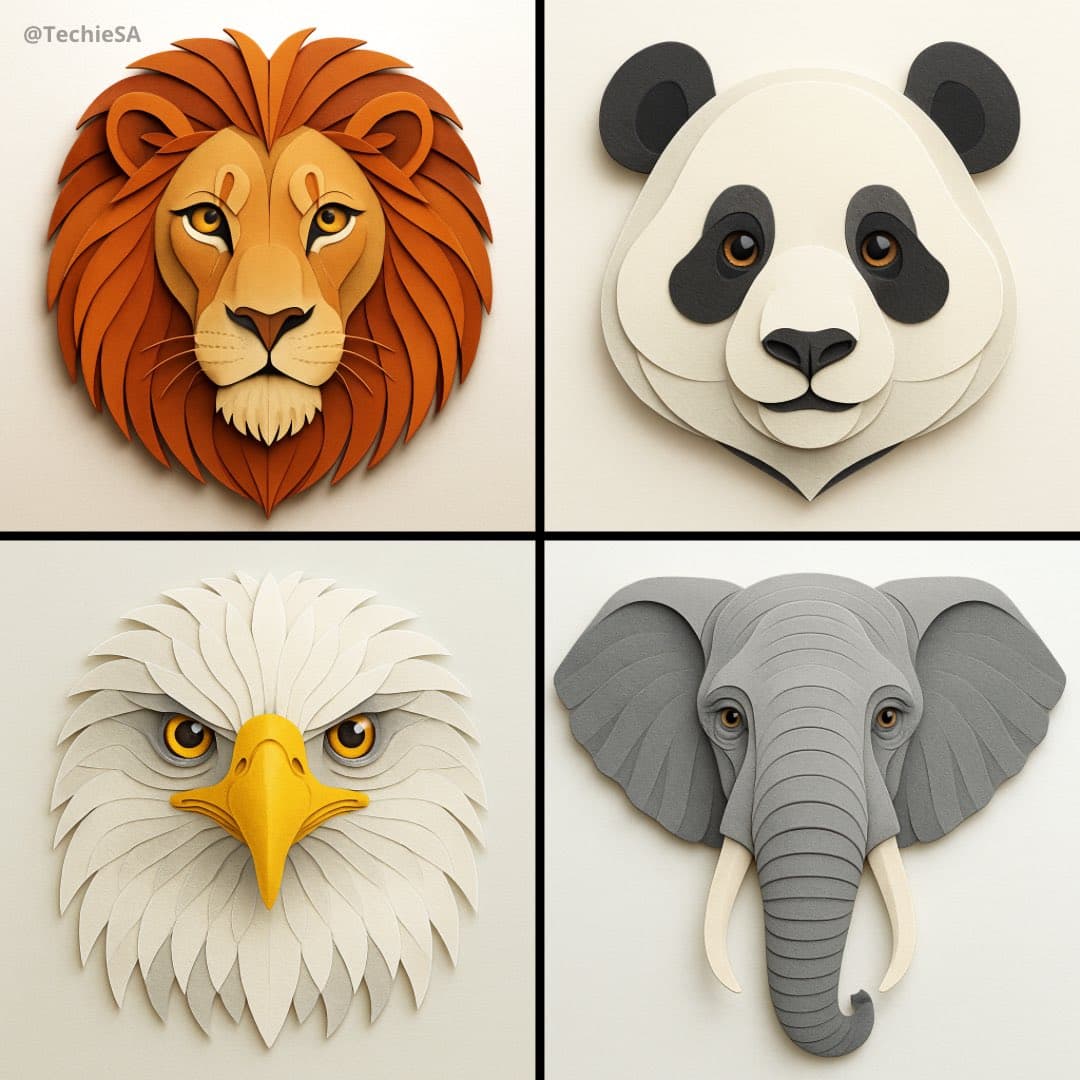 بورتريه هندسي للرأس