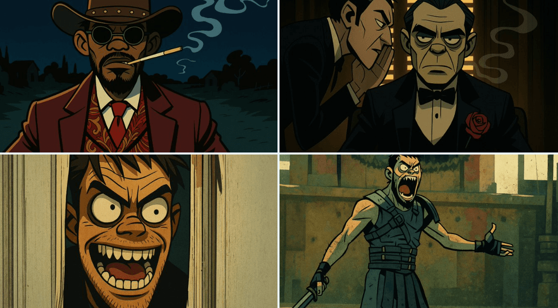 Иллюстрация в стиле Gorillaz (банда «Гориллы»)