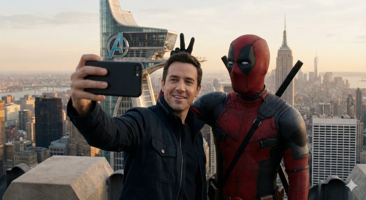 Take a photo with Deadpool at Avengers Tower.