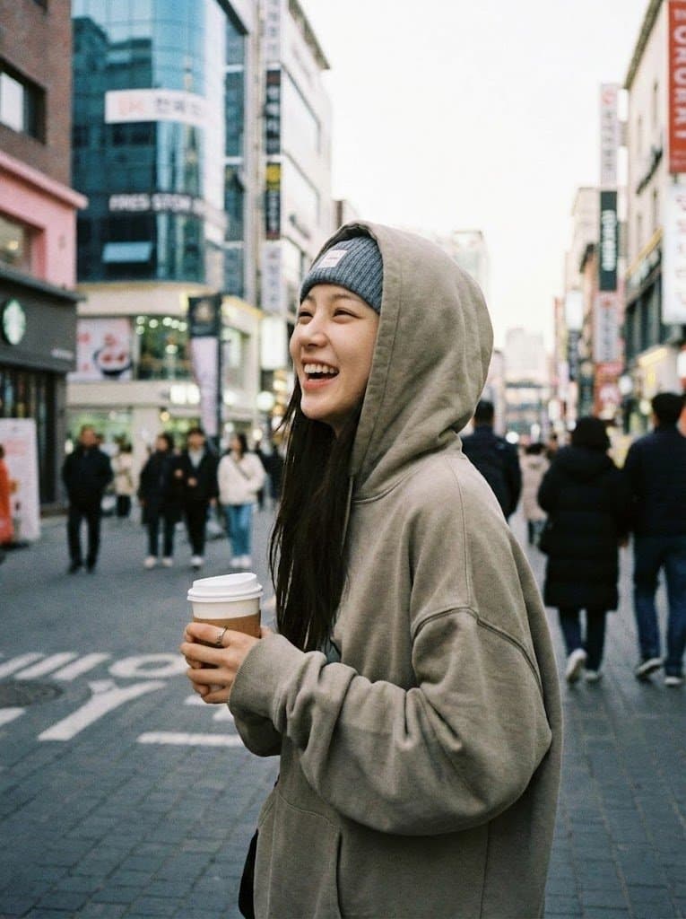 A candid shot of a K-pop star.